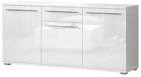 Komoda Piano K180-3K1F/PN-70/KA/70 lakované crystal white