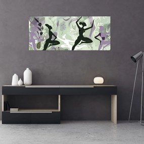 Obraz - Ilustrácie tanečníc (120x50 cm)