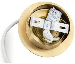 Argon 8507 - Luster na lanku PALOMA 1xE27/15W/230V pr. 25 cm zlatá/biela