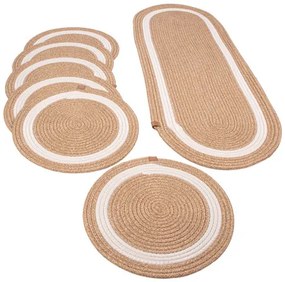 Podložka pod tanier ARA béžová / krémová (7 ks)