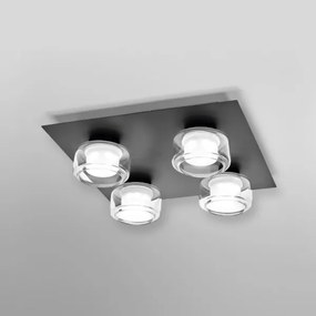 Osram -LED kúpeľňové stropné svietidlo ORBIS FLAME 4xLED/5,5W/230V IP44 čierne