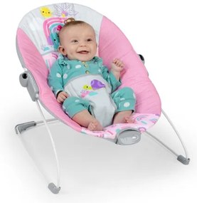 Bright Starts - Detská vibrujúca hojdačka PINK PARADISE 1xLR14