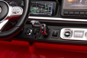 LEAN CARS Mercedes G63 XXL Red 4x4 Auto na batérie