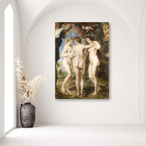 Obraz na plátně REPRODUKCE Tři grácie Rubens - 80x120 cm