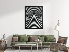 drevko Moderný obraz z dreva Hypnóza Rozmer obrazu: 41 x 32,5 cm, Farba dekorácie: Čierna