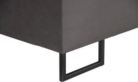 Posteľ Amy 180x200 cm, tmavo šedá látka