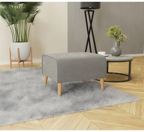 Svetlosivá zamatová podnožka Carole – Ropez