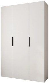 Šatníková skriňa 160 cm Carmela 40-4 (biela + čierna). Akcia -20%. Vlastná spoľahlivá doprava až k Vám domov. 1126657