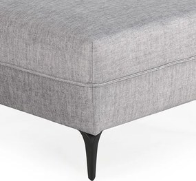 Lenoška-pohovka Novara, šedá látka