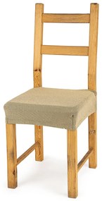 4home Multielastický poťah na sedák na stoličku Comfort béžová, 40 - 50 cm, sada 2 ks