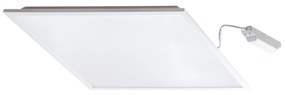 KANLUX Vstavaný LED panel RINGO-RU, 38W, denná biela, 60x60cm, hranatý, biely