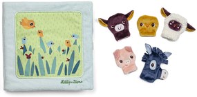 Lilliputiens - textilná knižka - mláďatká