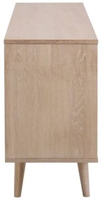 Nízka komoda v dekore duba v prírodnej farbe 150x75 cm Nagano – Actona