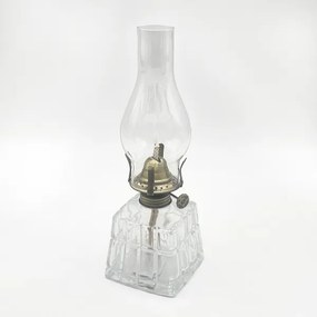 Brilagi - Petrolejová lampa MERLIN číra/zlatá/patina