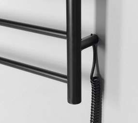 Sapho Sapho, REDONDO elektrický sušiak uterákov, guľatý, 500x900 mm, 75 W, čierny matná, ER220BV
