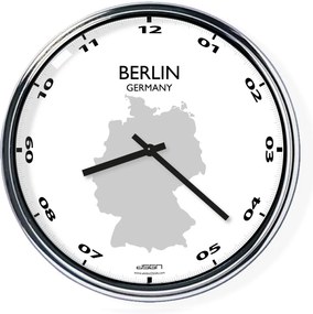 Kancelárske nástenné hodiny: Berlín,  Výber farieb Tmavé