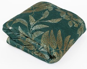 Baránková deka mikroplyš Digital 150 × 200 cm – Gabriela tmavo zelená