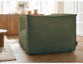 Zelené kreslo z textílie buklé Giorgia – Bobochic Paris