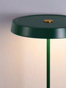 LED zeleno-čierna stojaca lampa Vetro