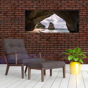 Obraz z jaskyne, Nový Zéland (120x50 cm)