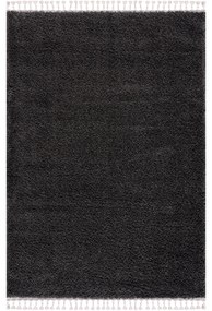 Dekorstudio Jednofarebný shaggy koberec PULPY antracitový Rozmer koberca: 120x160cm