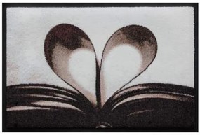 Srdiečkový vzor-premium rohožka - kniha (Vyberte veľkosť: 75*50 cm)