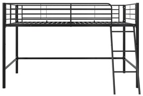 Čierna vyvýšená detská posteľ 90x200 cm Jodie – Støraa