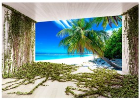 Artgeist Fototapeta - Beach and Ivy Veľkosť: 400x280, Verzia: Premium