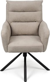 Set - 2 ks Otočná jedálenská stolička AVENBERG TESSA béžová