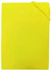 Posteľná plachta jersey žltá TiaHome - 90x200cm
