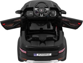 Ramiz Elektrické autíčko Rapid Racer pre deti, čierne SUV + diaľkové ovládanie