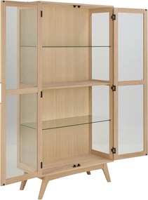 Vitrína Marte 94 cm dub bielený