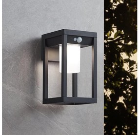 Eglo 900804 - LED solárne nástenné svietidlo MARTANO 3,7W/3,7V IP44 so senzorom