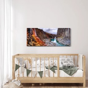 Obraz - kaňon Studlagil (120x50 cm)
