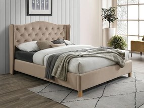 Manželská posteľ ASPEN Velvet | 140 x 200 cm Farba: Béžová / Bluvel 28