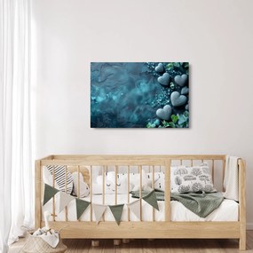 Obraz - Kamene tvaru srdca (90x60 cm)