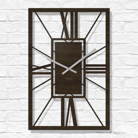 DUBLEZ | Drevené rímske hodiny - Arch Deco