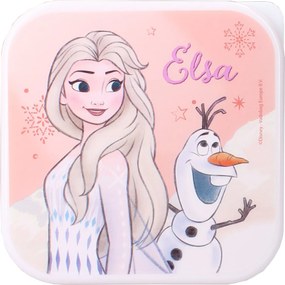 Desiatové boxy Ľadové kráľovstvo - Frozen - motív Elsa a Olaf – súprava 3ks