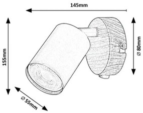Rabalux 5295 spot nástenné svietidlo