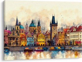 Obraz - Jeseň v maľovanom meste (70x50 cm)