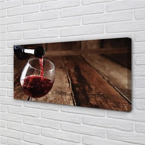 Obraz canvas Dosky poháre na víno 140x70 cm