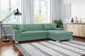XXXLutz ROZKLADACIA ROHOVÁ SEDAČKA, textil, mätovozelená MID.YOU - Online Only obývacie izby - 001776008311