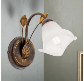 Orion WA 2-1372/1 - Nástenná lampa SISI 1xE14/40W/230V bronz/patina