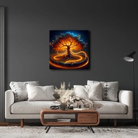 Obraz strom života v ohnivom kruhu