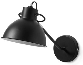 Čierna nástenná lampa Kave Home Odalis