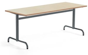 Stôl PLURAL, 1800x700x720 mm, linoleum - béžová, antracit