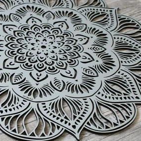 DUBLEZ | Vyrezávaná 3D Mandala - lotosový kvet