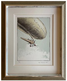 Ptáček Petr - Říditelný balón | 35.9x43.4