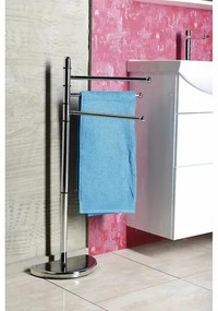 GEDY HI31 Hibiscus stojan s držiakom na uteráky, strieborná