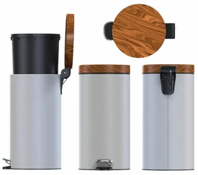 Alda Pedálový odpadkový kôš Sherwood Freedom Fresh 30 l, biela, 30 l